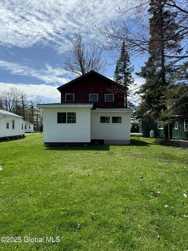 113 Forest Ave, Caroga, NY 12032 - rear view of property with a lawn