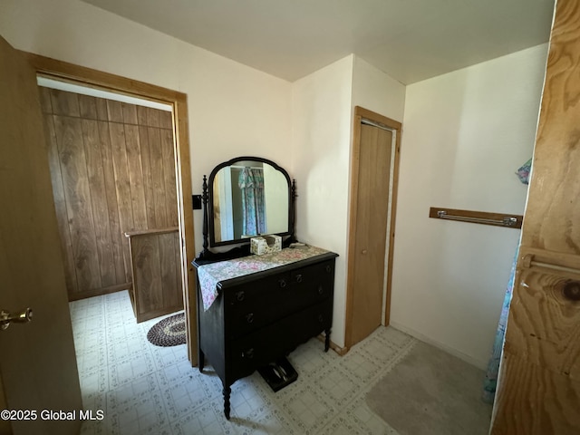 113 Forest Ave, Caroga, NY 12032 - bathroom with vanity and tile patterned floors