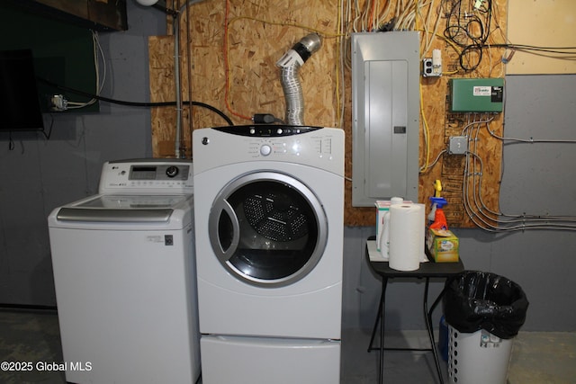 127 Fording Rd, Esperance, NY 12066 - laundry room featuring washer and clothes dryer and electric panel