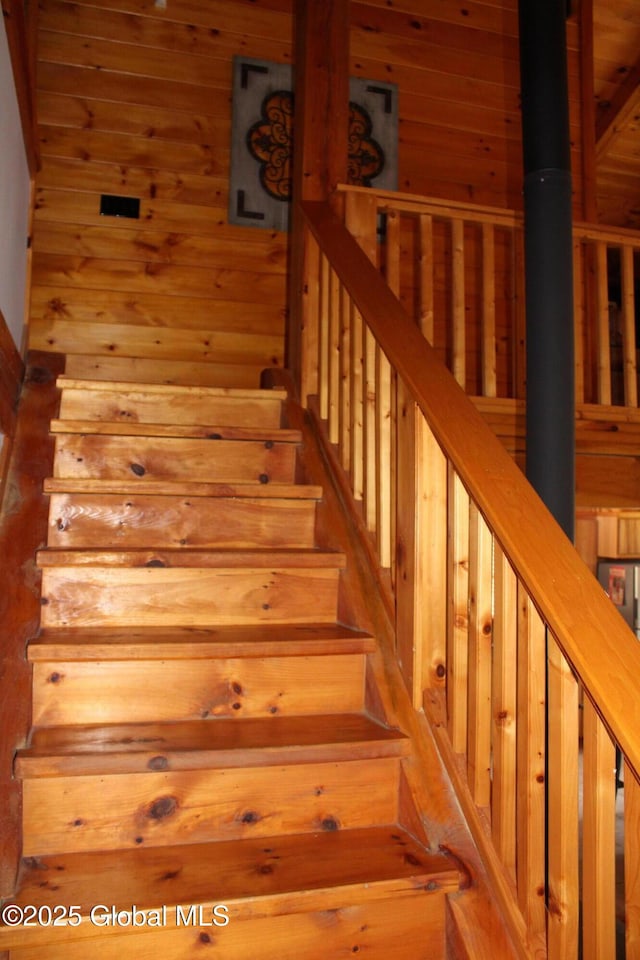 127 Fording Rd, Esperance, NY 12066 - stairs featuring wood walls