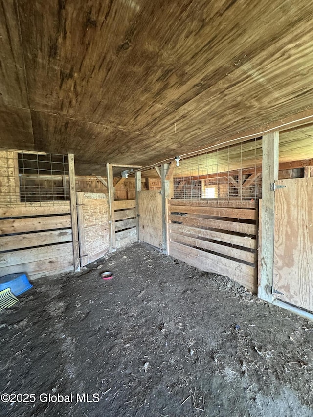 view of horse barn