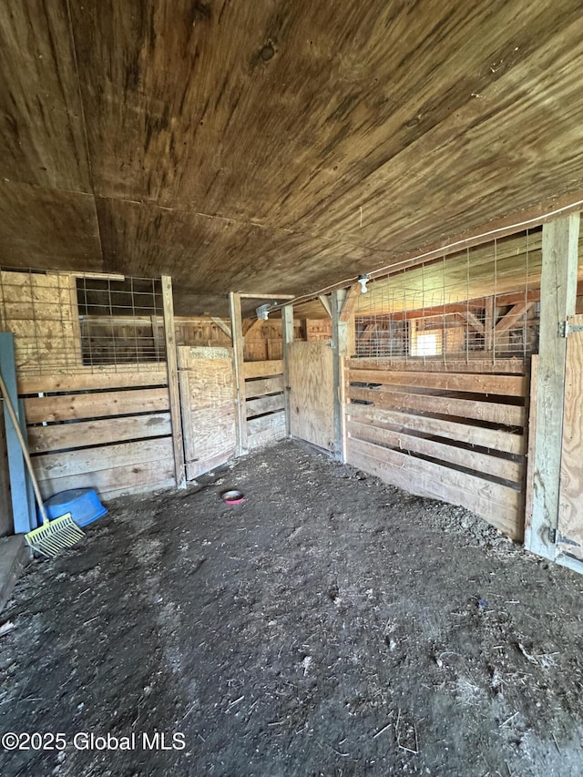 view of horse barn