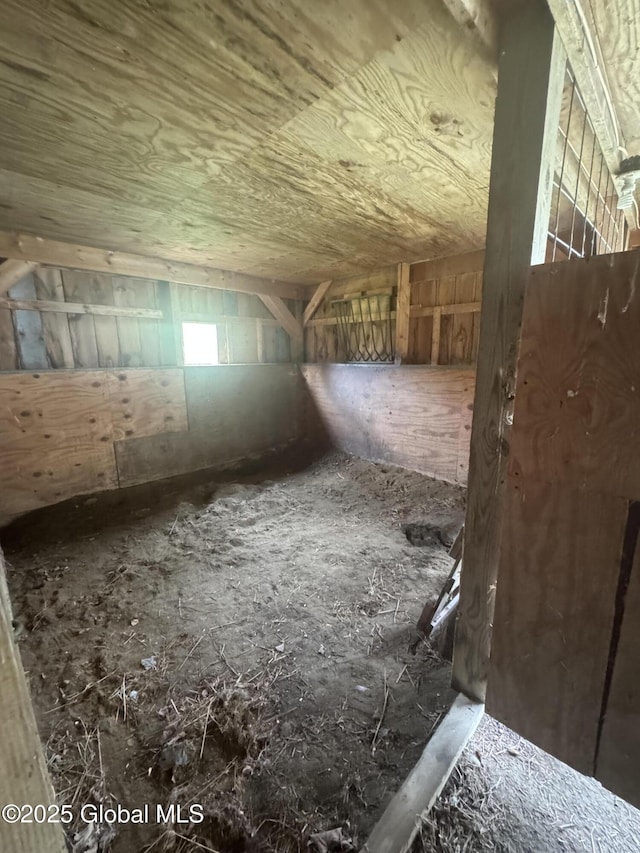 view of attic