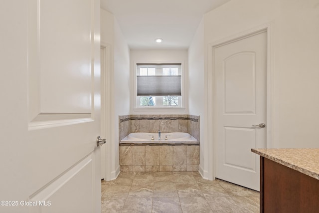 3 Riverside Ct, Stillwater, NY 12170 - bathroom featuring vanity and a garden tub