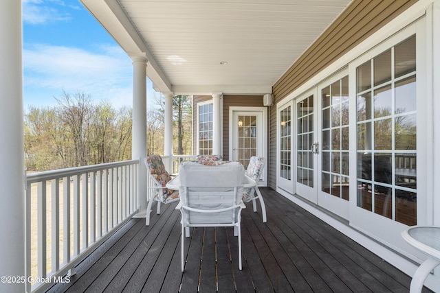 3 Riverside Ct, Stillwater, NY 12170 - wooden deck featuring french doors
