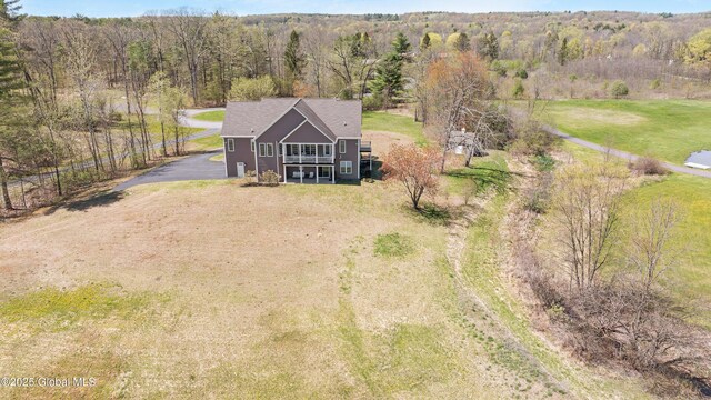 3 Riverside Ct, Stillwater, NY 12170 - bird's eye view with a wooded view
