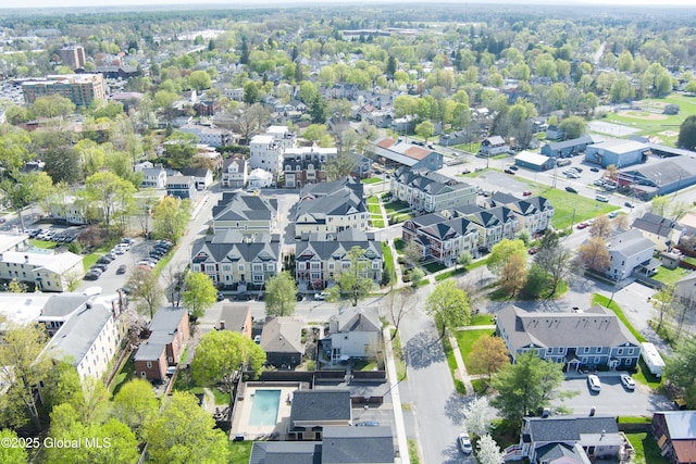 birds eye view of property featuring a residential view