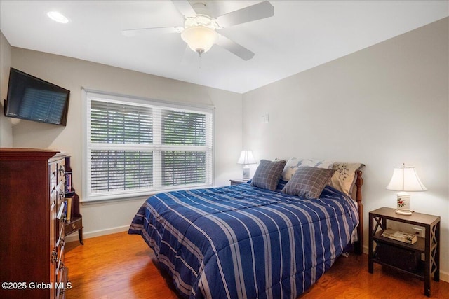 51 Treasures Pl, Queensbury, NY 12804 - bedroom featuring wood finished floors, baseboards, and a ceiling fan