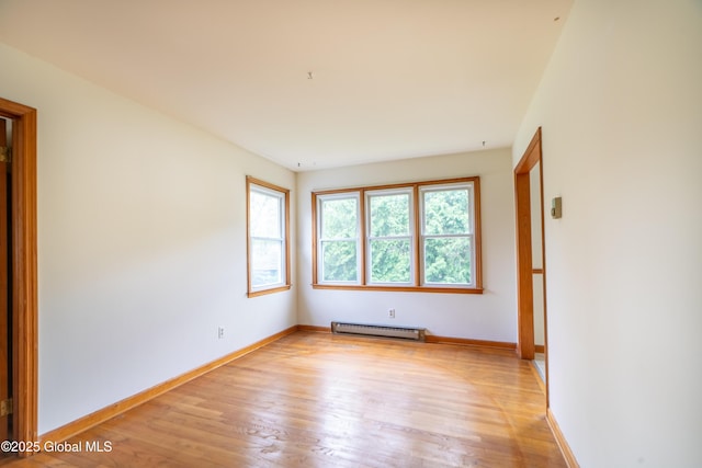 27 Patricia Ln, Saratoga Springs, Inside, NY 12866 - unfurnished room featuring a baseboard radiator, light wood-style flooring, and baseboards