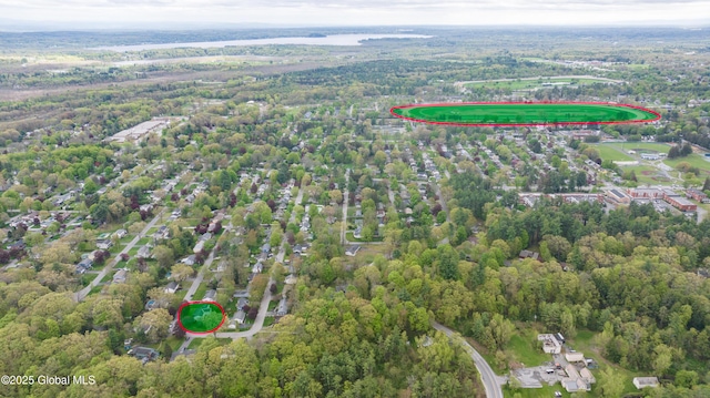 27 Patricia Ln, Saratoga Springs, Inside, NY 12866 - aerial view of property's location with a forest