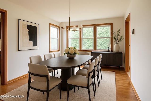 27 Patricia Ln, Saratoga Springs, Inside, NY 12866 - dining space featuring light wood finished floors, baseboards, and a chandelier