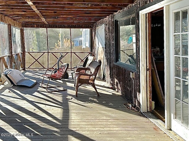 view of sunroom / solarium