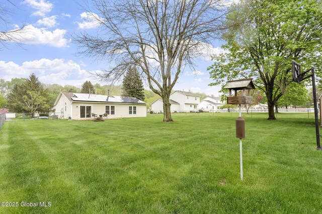 view of grassy yard