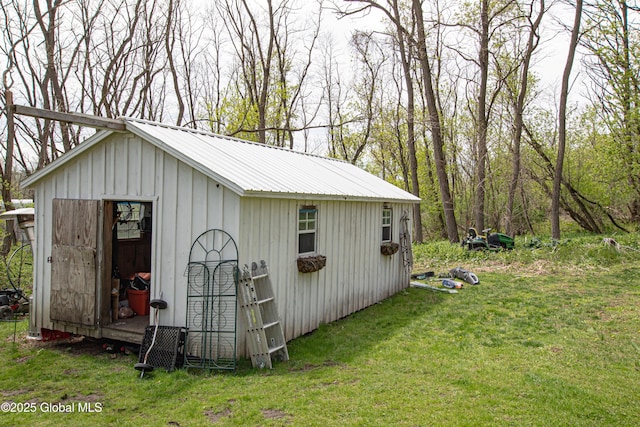 view of outbuilding featuring an outdoor structure