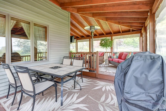 506 Nellis Rd, Palatine, NY 13339 - sunroom / solarium with lofted ceiling