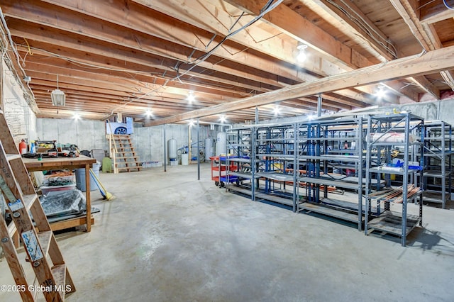 506 Nellis Rd, Palatine, NY 13339 - unfinished below grade area with a workshop area