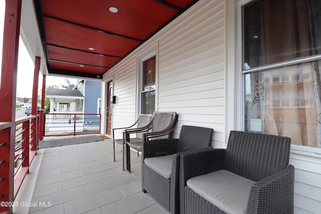 balcony with a porch
