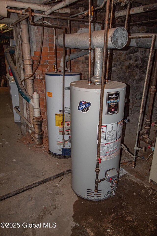 27 Kingsboro Ave, Gloversville, NY 12078 - utility room with gas water heater