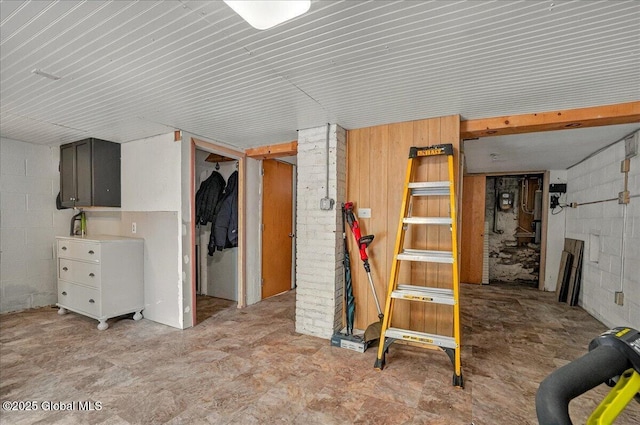 1576 State St, Schenectady, NY 12304 - basement featuring concrete block wall
