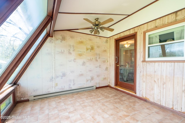 188 Fort Edward Rd, Moreau, NY 12828 - unfurnished sunroom featuring a baseboard heating unit
