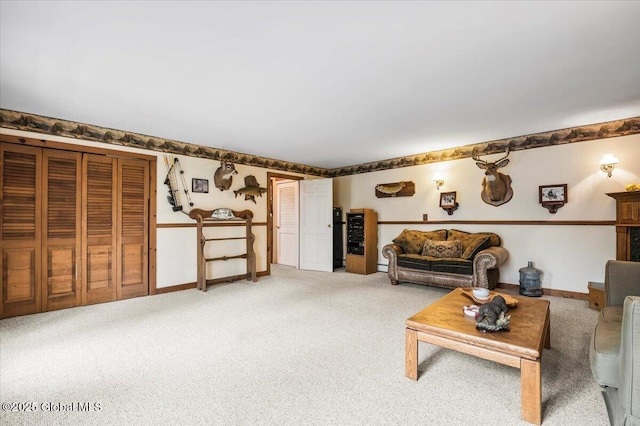 11 Cotton Ct, Bolton, NY 12824 - living area featuring light carpet and baseboards