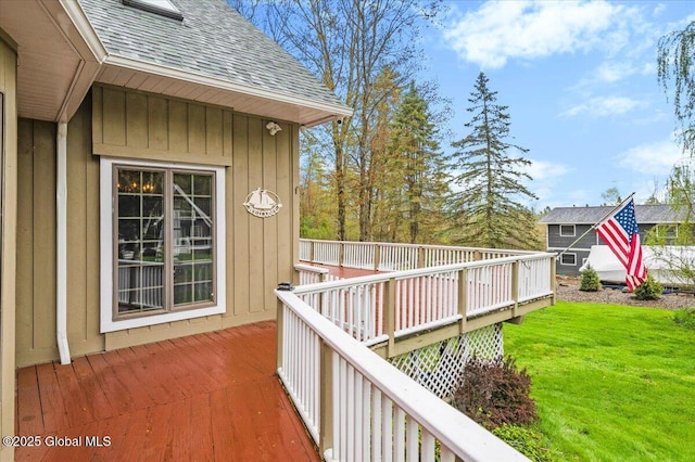 11 Cotton Ct, Bolton, NY 12824 - wooden terrace featuring a yard