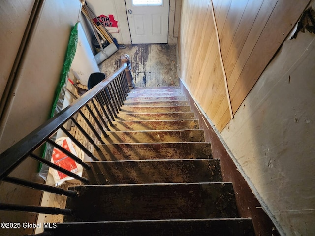 view of stairway