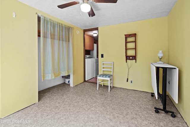 28 Buyce Cross, Thurman, NY 12810 - interior space with a ceiling fan and washer / clothes dryer