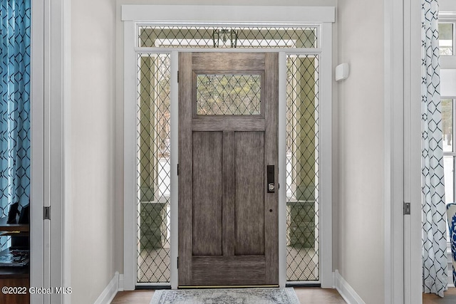 11 Forest Hills Blvd, North Greenbush, NY 12144 - foyer entrance with baseboards and wood finished floors