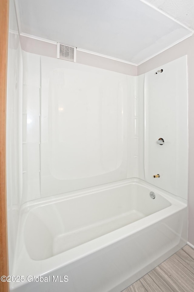 bathroom with wood finished floors