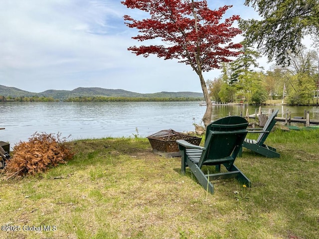 233 Cleverdale Rd, Queensbury, NY 12804 - water view with a mountainous background