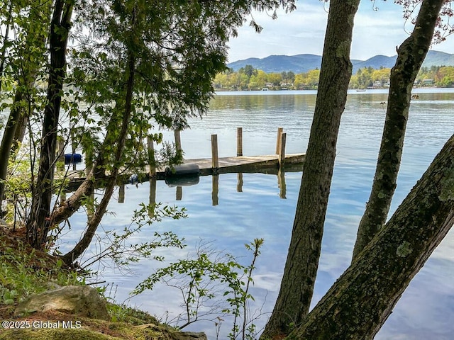 233 Cleverdale Rd, Queensbury, NY 12804 - dock with a water and mountain view