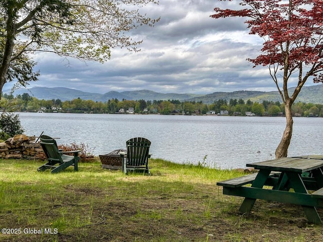 233 Cleverdale Rd, Queensbury, NY 12804 - water view with a mountainous background