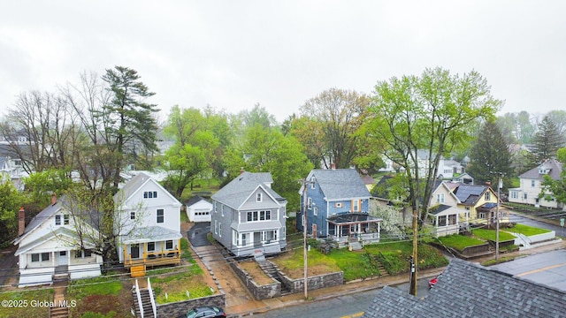 bird's eye view featuring a residential view