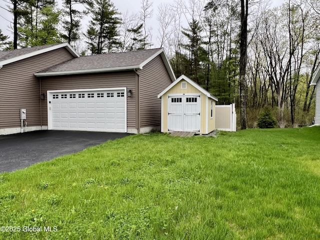 garage with driveway