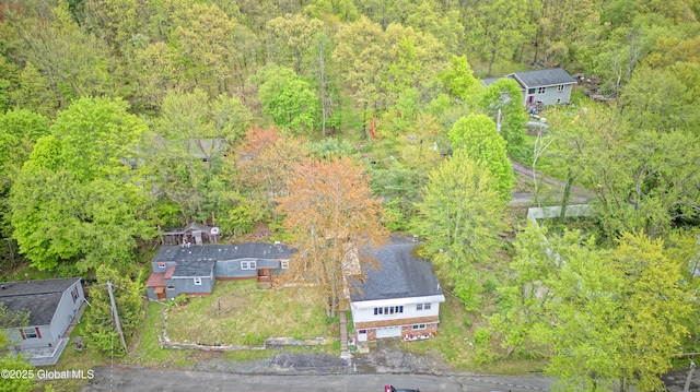 17-19 Smith Ct, North Greenbush, NY 12198 - view from above of property with a forest