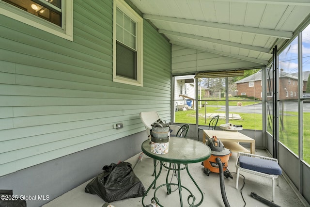 sunroom / solarium with healthy amount of natural light