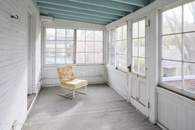 view of sunroom / solarium