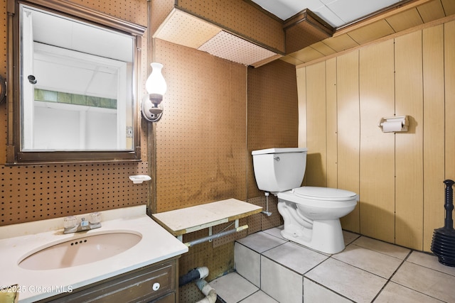 1834 Western Ave, Guilderland, NY 12203 - half bathroom featuring toilet, tile patterned floors, and vanity