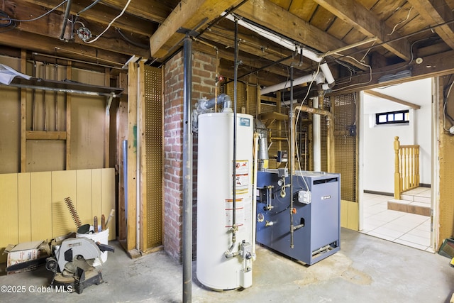 1834 Western Ave, Guilderland, NY 12203 - basement featuring water heater and a heating unit