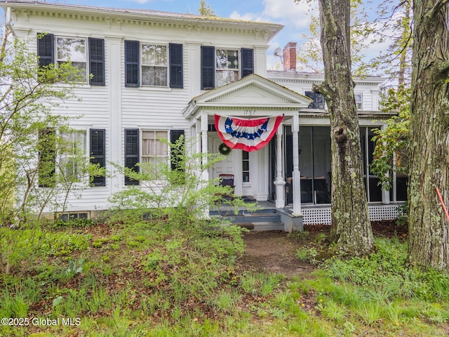 12098 Duanesburg Rd, Duanesburg, NY 12053 - italianate house with a sunroom