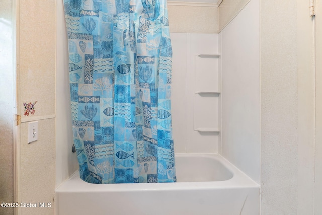 12098 Duanesburg Rd, Duanesburg, NY 12053 - bathroom with shower / bath combo with shower curtain