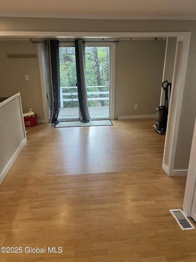 434 Old Stage Rd, Lake Luzerne, NY 12846 - empty room featuring light wood finished floors and baseboards