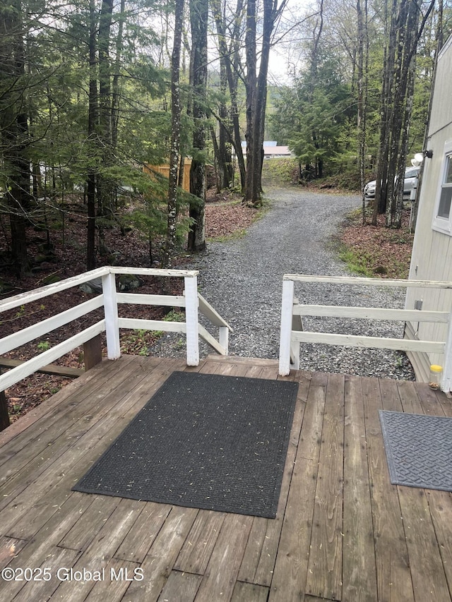 434 Old Stage Rd, Lake Luzerne, NY 12846 - view of wooden deck