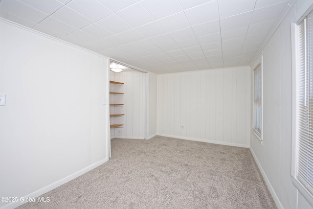 30 Andrewsville Ct, Watervliet, NY 12189 - empty room featuring carpet floors and wooden walls