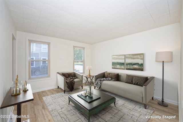 30 Andrewsville Ct, Watervliet, NY 12189 - living room featuring wood finished floors and baseboards