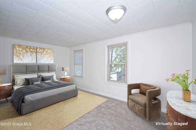 30 Andrewsville Ct, Watervliet, NY 12189 - carpeted bedroom featuring ornamental molding and baseboards