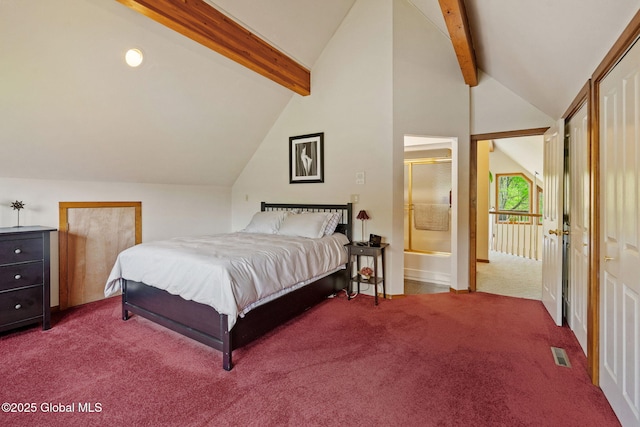 bedroom featuring carpet flooring and baseboards