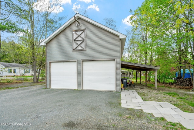 garage featuring a garage
