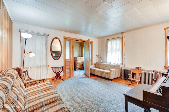 living room featuring wood finished floors